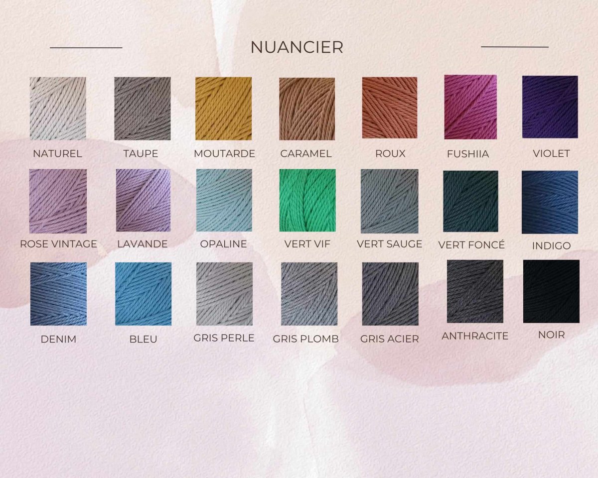nuancier coloris